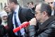 Boc a coborat in strada! Sindicalistii l-au primit cu bulgari de zapada!