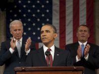 
	"Statele Unite sunt tot mai puternice", afirma presedintele american. Obama promite sa combata pirateria chineza si sa impiedice politicile care au dus la actuala criza globala
