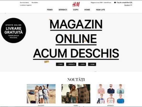 Retailerul suedez de imbracaminte H M a deschis magazinul online in Romania