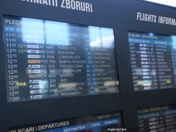 Crestere cu 11,43% a numarului de pasageri care au tranzitat aeroporturile Henri Coanda si Aurel Vlaicu, in primele 9 luni
