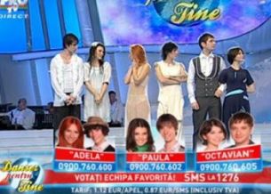 
	Razvan si Lena au parasit ringul visurilor! Paula, Adela si Octavian, in semifinala! Voteaza echipa favorita - sms 1276!
