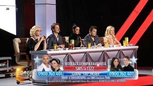Ruby si Alexandru Ciobanu vs. Dana Matei si Giani Kirita, la duel
| Dansez pentru tine